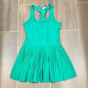 Yogalicious Green Pleated pickleball Dress
